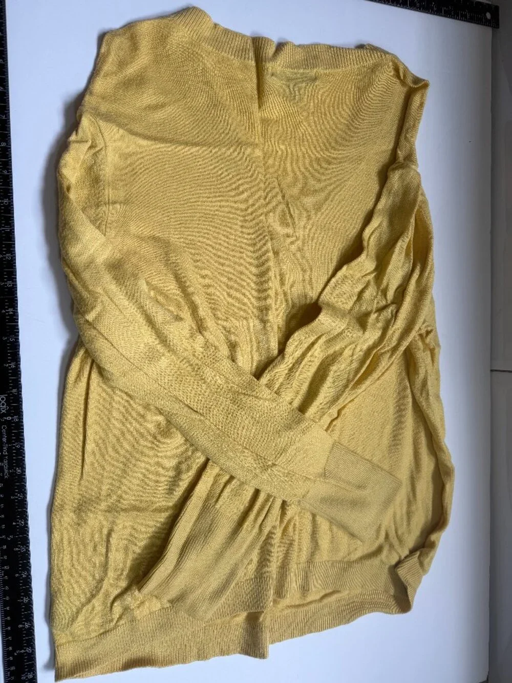 Mossimo V-Neck Sunflower Yellow Lightweight Sweater W 20-22 - Picture 2 of 4